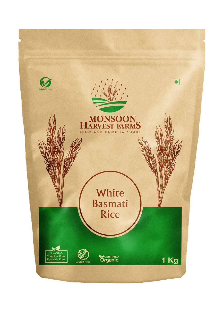 White Basmati Rice Monsoon Harvest Farms